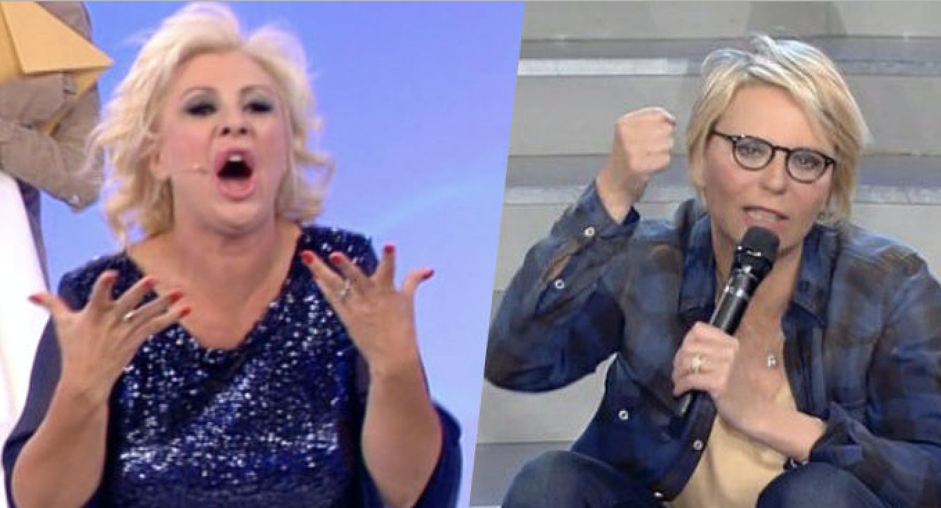 Maria de filippi e Tina lite