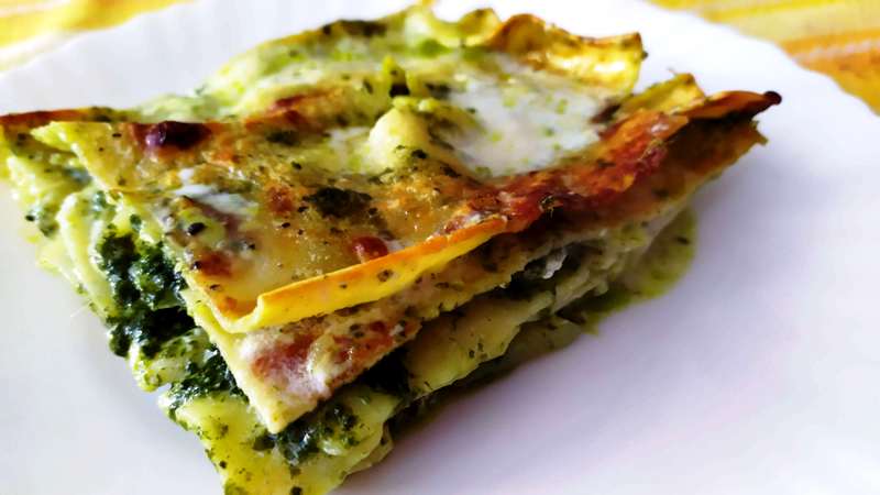 lasagne al pesto e patate