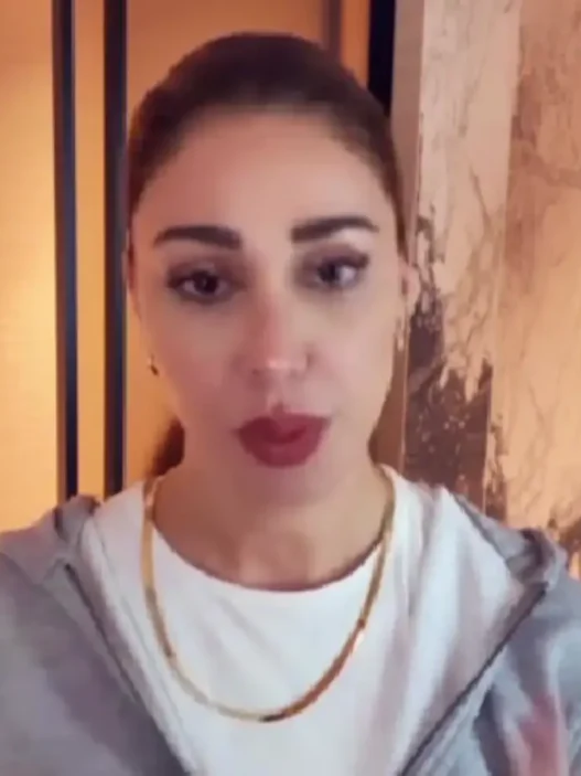 Belén Rodríguez durante un evento pubblico a Milano