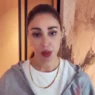 Belén Rodríguez durante un evento pubblico a Milano