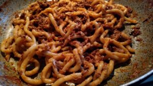 pici al ragù di cinghiale