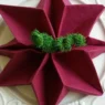 Tovagliolo a forma di stella di Natale