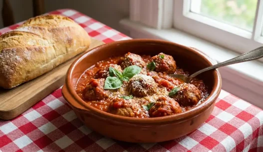 Un piatto di polpette della nonna per carnevale