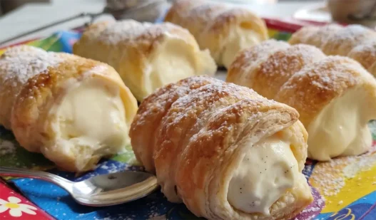 Come fare degli ottimi cannoli di pasta sfoglia in pochi minuti