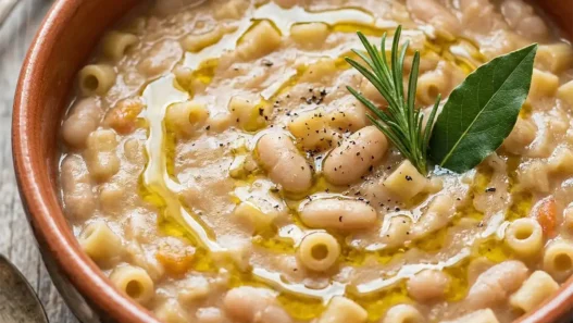 La pasta e fagioli tipica della tradizione napoletana di Eduardo