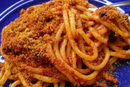la pasta ncaciova tipica palermitana