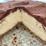 Una cheese cake di tiramisù che si scioglie in bocca