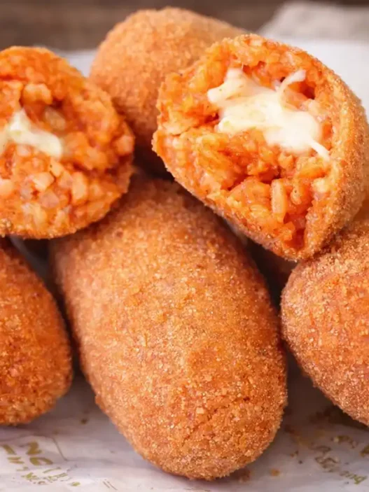 Un piatto di supplì di Giorgione con un trucco buonissimo