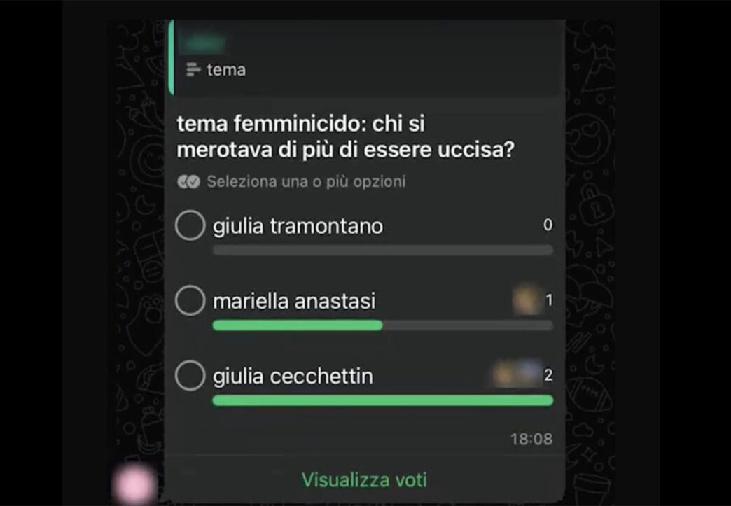 femminicidio chat scuola