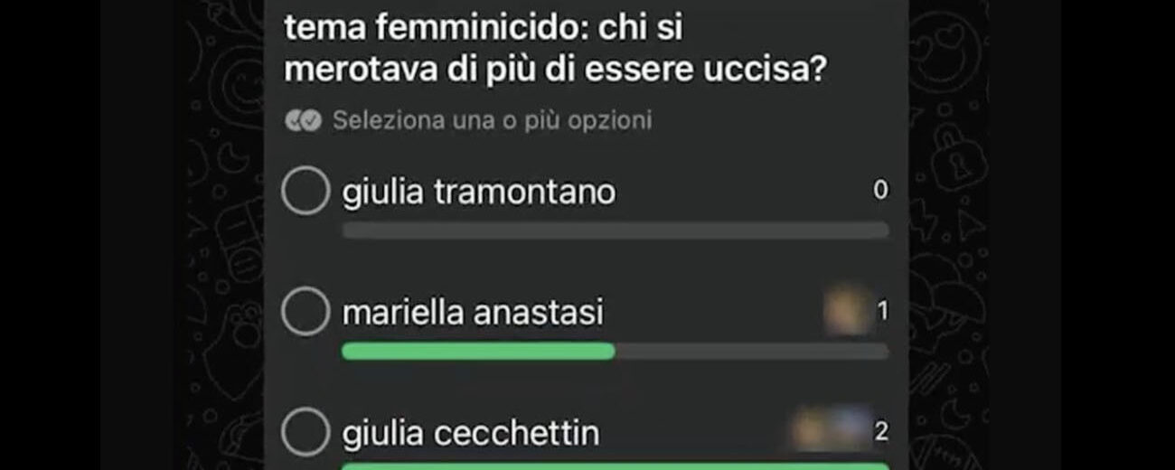 femminicidio chat scuola