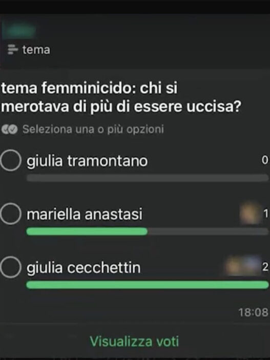femminicidio chat scuola