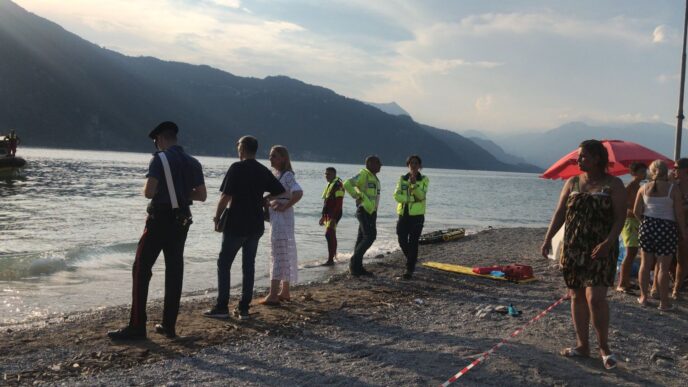 scomparsa nel lago