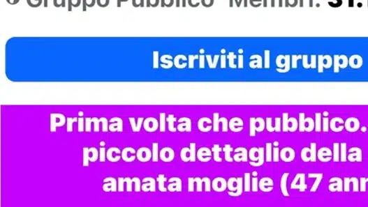 gruppo facebook mia moglie