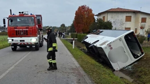 incidente sulla via Maggiore di Piavon