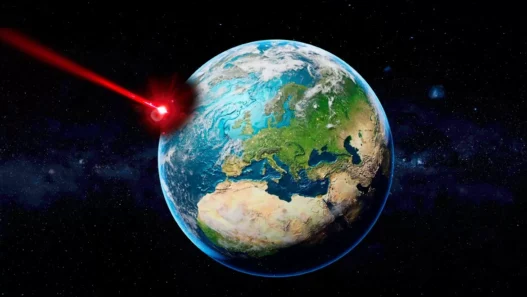laser messaggio alla terra