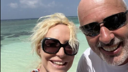 Antonella Clerici con il marito
