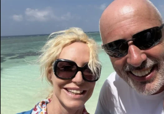 Antonella Clerici con il marito