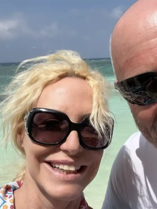 Antonella Clerici con il marito