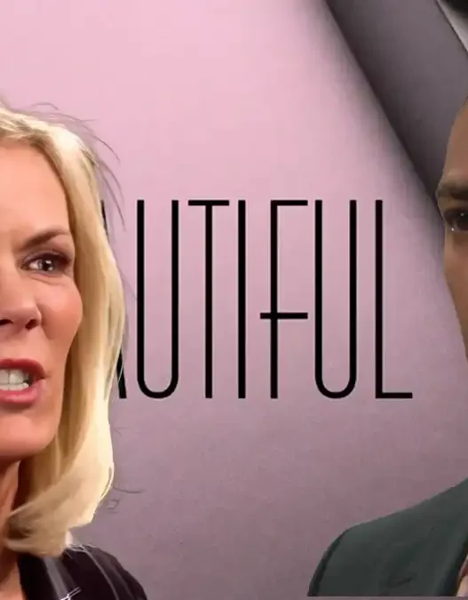 Brooke Logan con espressione arrabbiata discute con Zende negli uffici della Forrester Creations