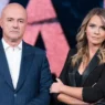 Gianluigi Nuzzi e Alessandra Viero nello studio di Quarto Grado