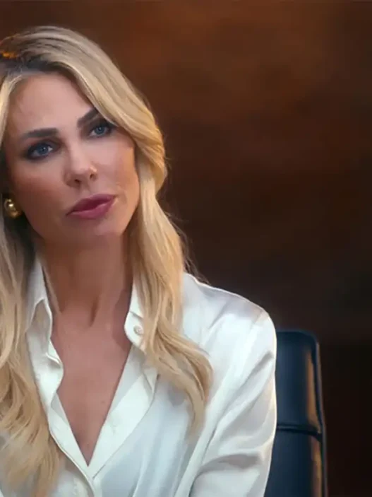 Ilary Blasi sorridente nello studio di Canale 5 pronta per la conduzione del Grande Fratello