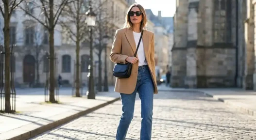 Shopping saldi 2026 outfit primavera blazer jeans.