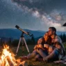 coppia che guarda un cielo di stelle
