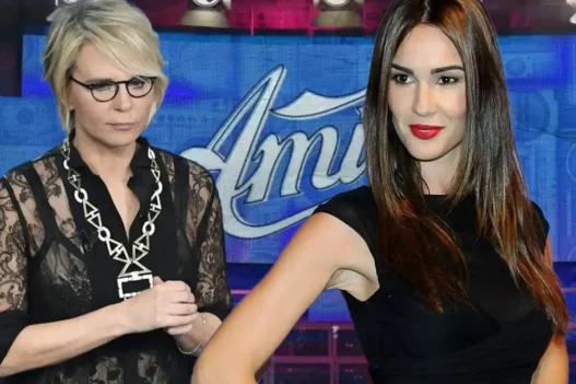 toffanin e maria de filippi in foto