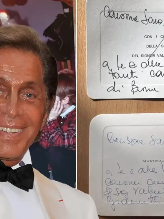 valentino lettera biglietto segretio