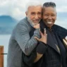 whoopi goldberg e raffaele giordano sulla terrazza di Palazzo palladini