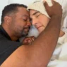 l'abbraccio tra i due attori prima che James morisse