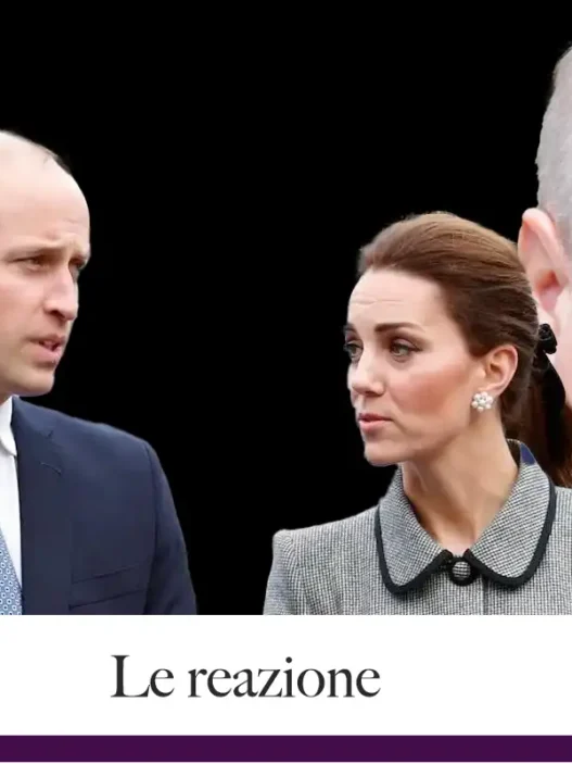 I principi reali in foto preoccupati