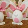 Coniglietti creati per Pasqua come lavoretto