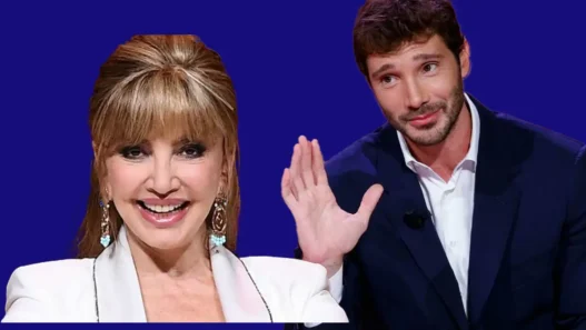 "Milly Carlucci e Stefano De Martino in un collage fotografico per l'articolo su Sanremo 2027 e Ballando con le Stelle."