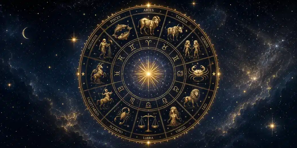 La ruota dello zodiaco dorata e luminosa, simbolo delle previsioni per l'oroscopo 21 agosto 2026 Paolo Fox