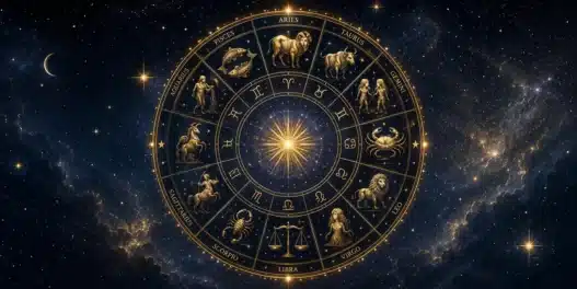 La ruota dello zodiaco dorata e luminosa, simbolo delle previsioni per l'oroscopo 21 agosto 2026 Paolo Fox