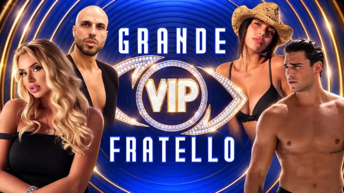 Una foto che ritrae tutti i concorrenti della casa del Grande Fratello vip 2026