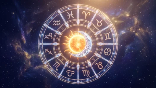 Rappresentazione artistica del cerchio zodiacale e dei transiti planetari del 2 Settembre 2026.
